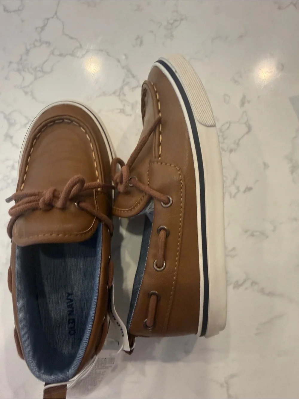 Old Navy Brown Kids Moccasin Boat Shoes size 11